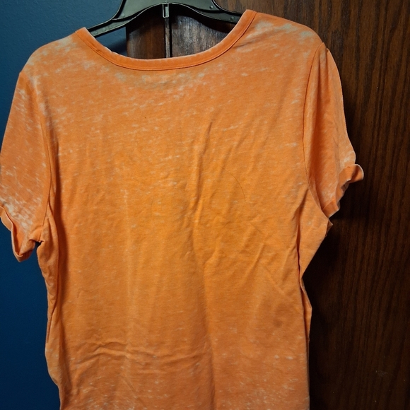 Harley-Davidson Racing Tee in Bright Orange Womans Sz 1w - Picture 3 of 3